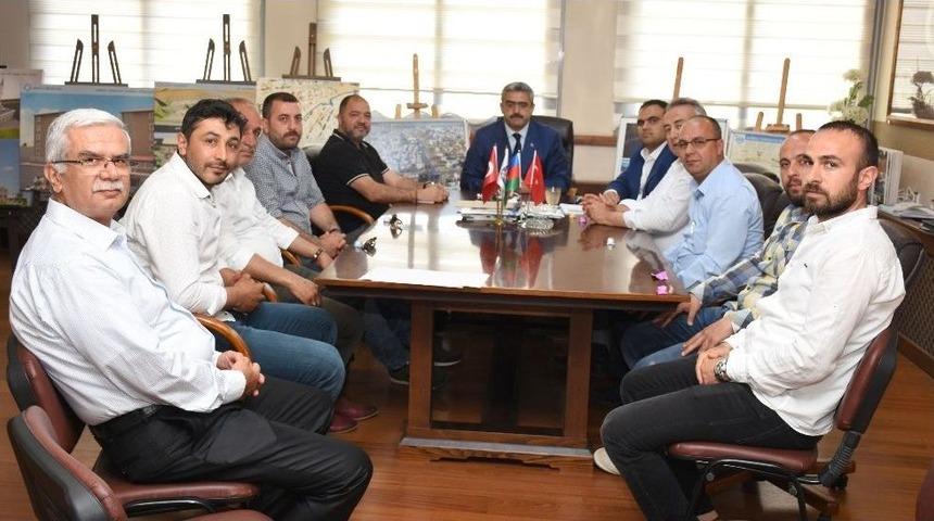 Nazilli Ticaret Borsası&rsquo;ndan Başkan Alıcık&rsquo;a Ziyaret