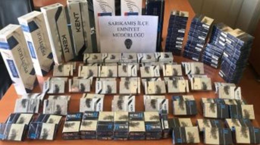 Sarıkamış&rsquo;ta 300 Paket Ka&ccedil;ak Sigara Ele Ge&ccedil;irildi