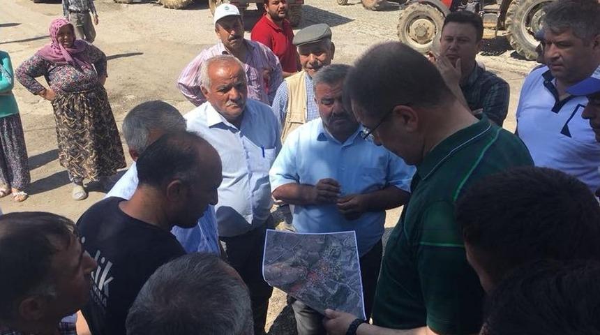 Başkan G&uuml;ven, Yol &Ccedil;alışmalarını Yerinde İnceledi