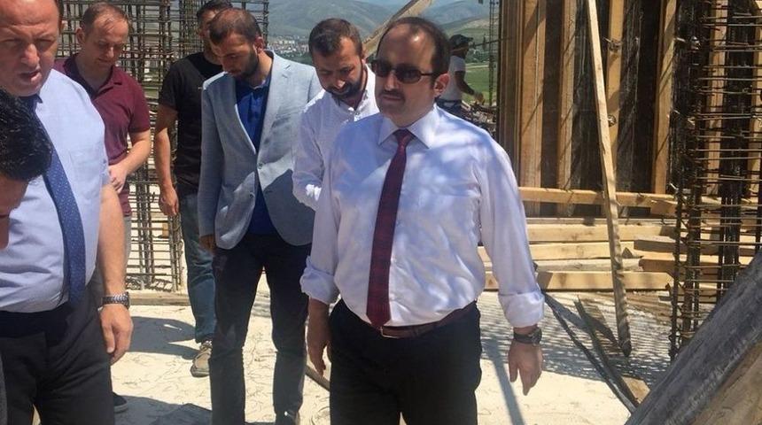 Vali Pehlivan 112 Acil &Ccedil;ağrı Merkezi İnşaatında İncelemelerde Bulundu