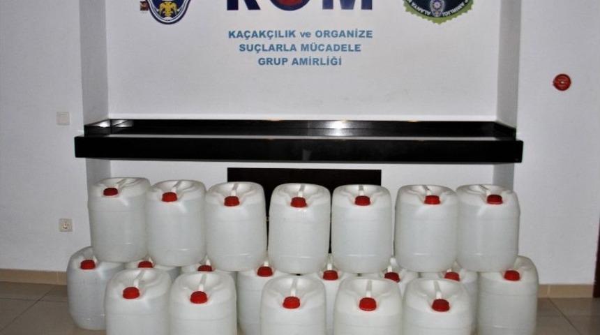 Alanya’da 500 Litre Etil Alkol Ele Geçirildi
