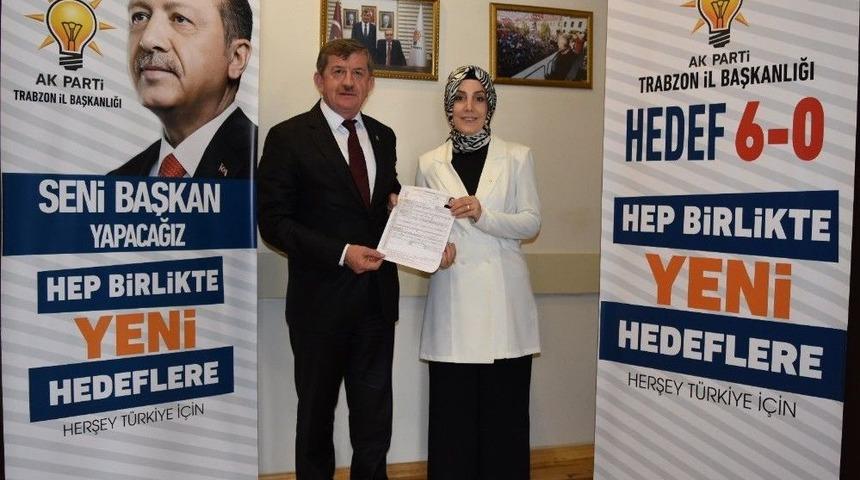 Ak Parti Trabzon İl Kadın Kolları Başkanı Ayvazoğlu, Milletvekili Aday Adayı Oldu