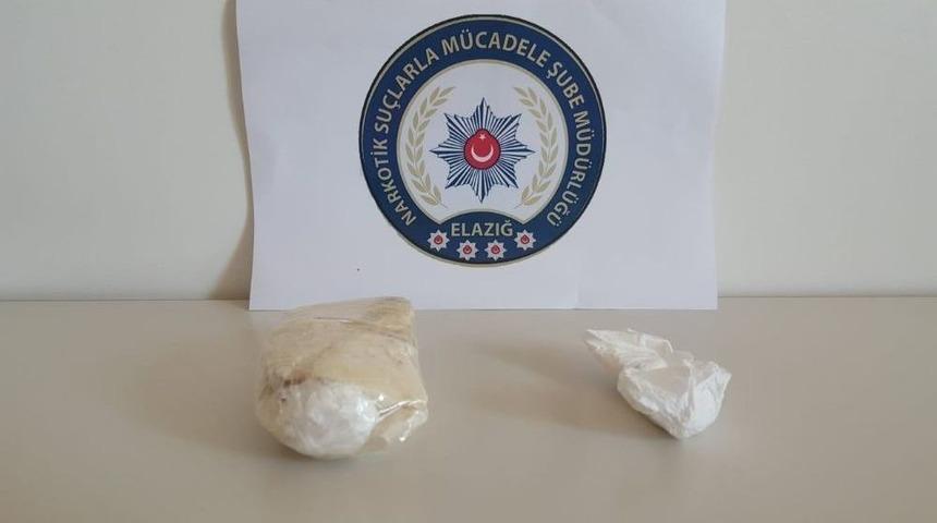 Elazığ&rsquo;da Kokainle Yakalanan Ş&uuml;pheli Tutuklandı