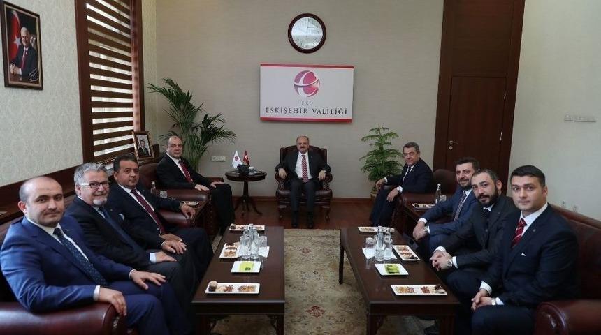 Vali Çakacak, Eso Yöneticilerini Kabul Etti