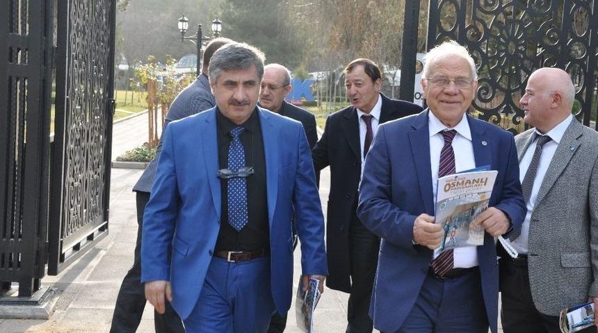 T&uuml;rkiye Madeni Eşya Sanatkarları Federasyonu Heyetinin Tarih Şeridi Ziyareti