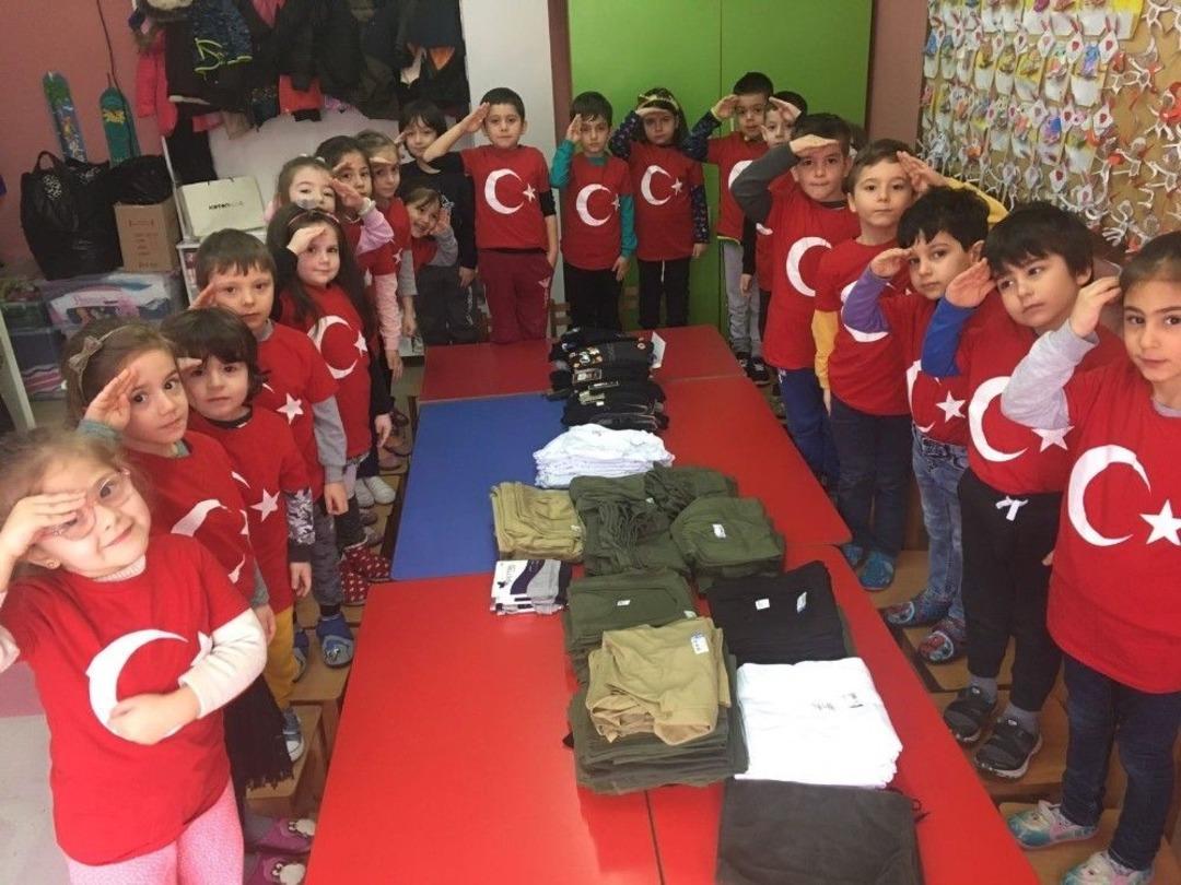 Ş&uuml;kran &Ouml;ney Anaokulundan Asker Ağabeylerine Destek