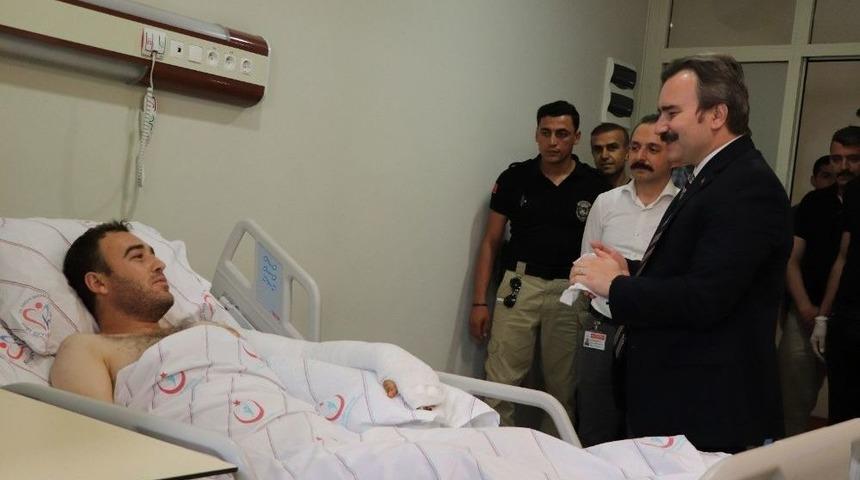 Belediye Başkan Vekili Taşkın&rsquo;dan Yaralı Askere Ziyaret