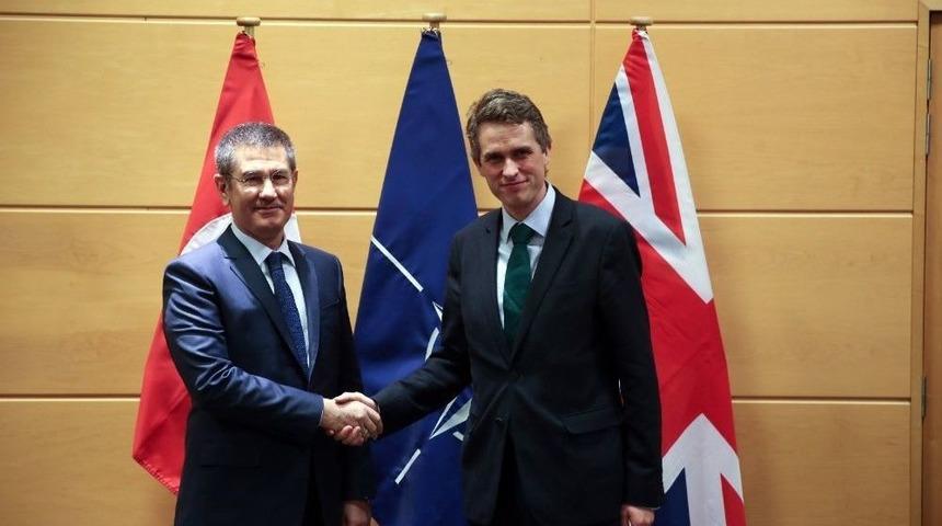 Bakan Canikli, Nato Genel Sekreteri Ve İngiltere Savunma Bakanı İle G&ouml;r&uuml;şt&uuml;