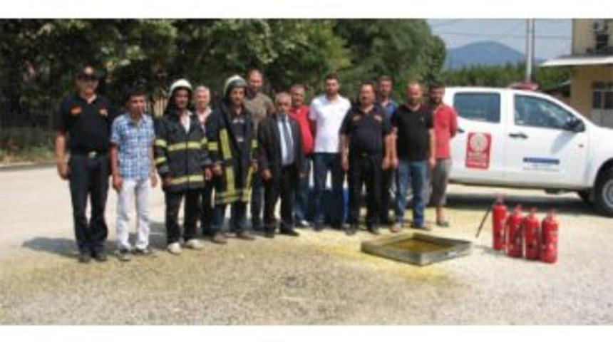 G&uuml;rsu&rsquo;da Yangın Tatbikatı Yapıldı