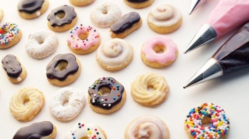 3 Adımda Mini Donut Kurabiye