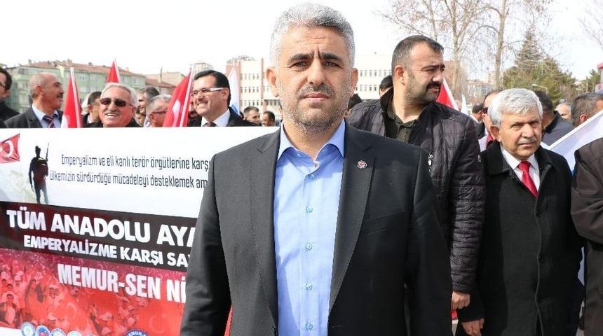 Memur Sen&rsquo;den Mehmet&ccedil;iğe Dualı Destek