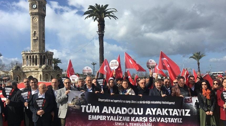 Memur- Sen İzmir&rsquo;den Zeytin Dalı Harekatı&rsquo; Tam Destek