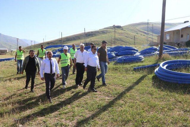 Vaski Genel Müdürü Tekataş, Çatak’taki Çalışmaları Yerinde İnceledi