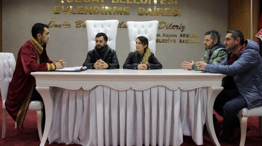 14 Şubat&rsquo;ta Yozgat&rsquo;ta 4 &Ccedil;ift D&uuml;nya Evine Girdi