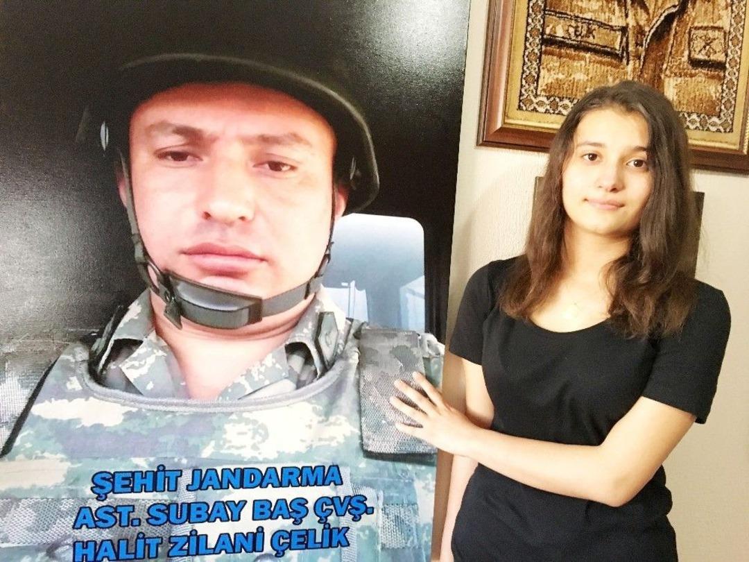 Milyonları Ağlatan Şehidin 15 Yaşındaki Kızı: &ldquo;babam Gibi Asker Olacağım, Bu Vatan Uğruna Canımı Vermeye Hazırım&rdquo;