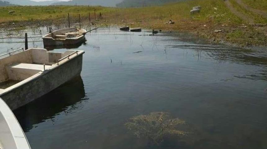 Barajda Ka&ccedil;ak Balık Avlayanlara Operasyon