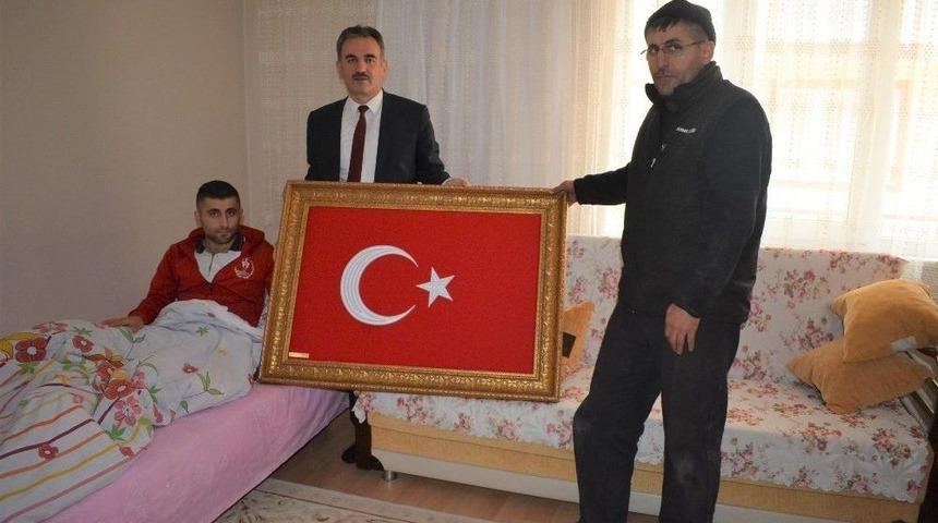 Yılmaz&rsquo;dan Afrin Gazisine Ziyaret