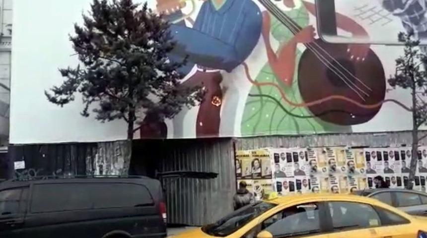 (özel) Eski Maksim Gazinosu Yerindeki Otel İnşaatında Yangın