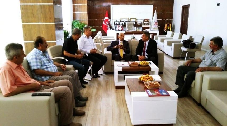 Muhtarlardan Mtb&rsquo;ye Ziyaret