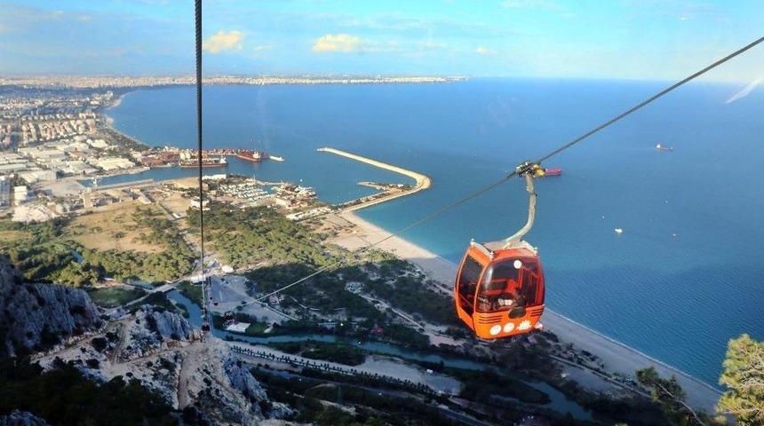 T&uuml;nektepe Teleferik &Ccedil;ekim Merkezi Oldu