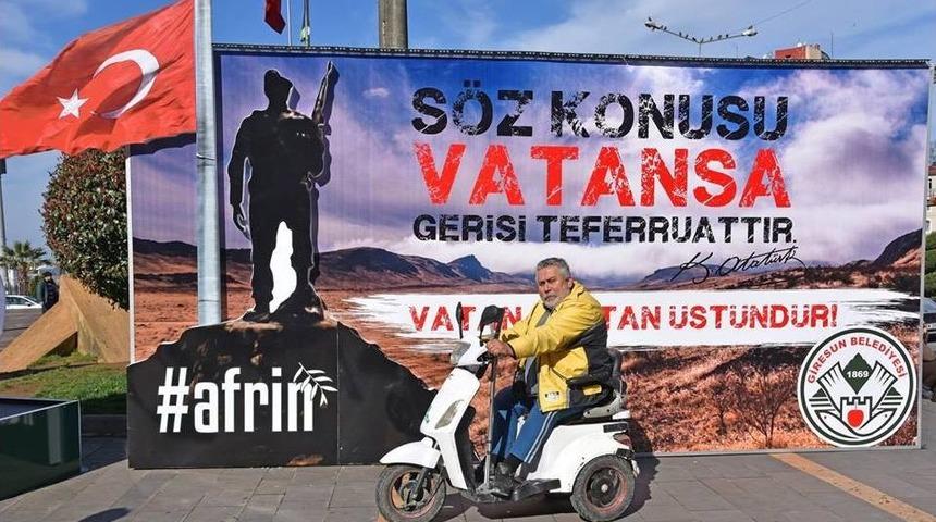 Giresun Belediyesinden Afrin&rsquo;de Ki Askerlere &lsquo;sevgililer G&uuml;n&uuml;&rsquo; Standı.