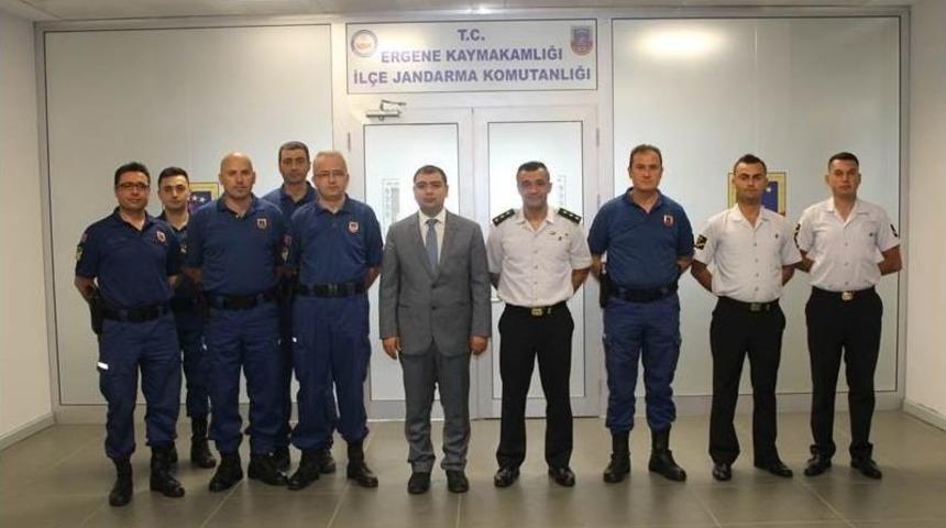 Kaymakam Kızıltoprak’dan Jandarma Ve Emniyete Ziyaret