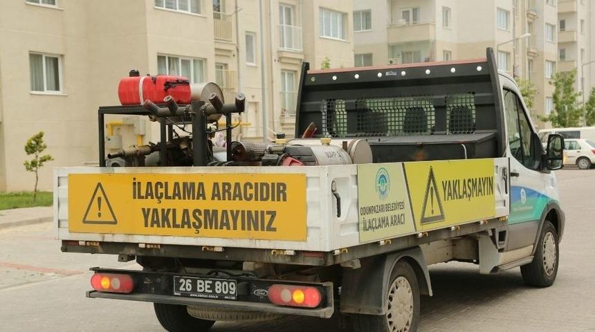 Odunpazarı&rsquo;nda İla&ccedil;lama &Ccedil;alışmaları Devam Ediyor