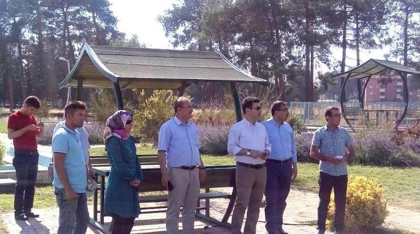 Rekt&ouml;r Karacoşkun Mercidabık Kamp&uuml;s&uuml;nde İnceleme Yaptı