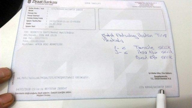 K&uuml;&ccedil;&uuml;k Kardeşler, Kumbarada Biriktirdikleri Har&ccedil;lıklarını Afrin&rsquo;e G&ouml;nderdi 2