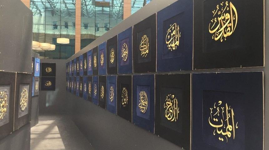 Esma-ül Hüsna Sergisi Sanatseverlerle Buluştu