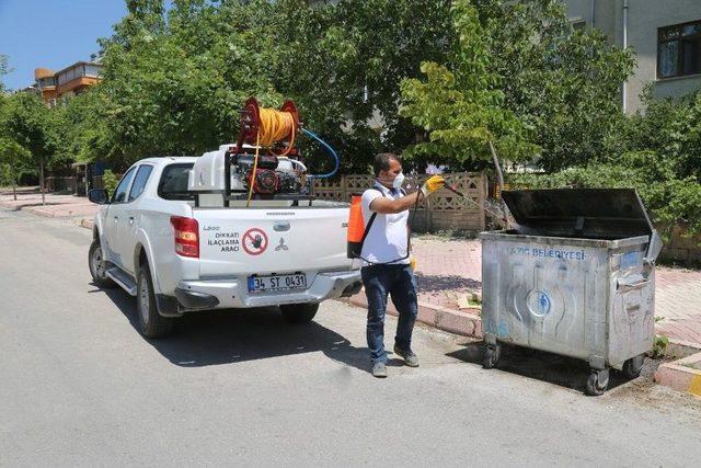 Elazığ’da İlaçlama Çalışmaları Sürüyor