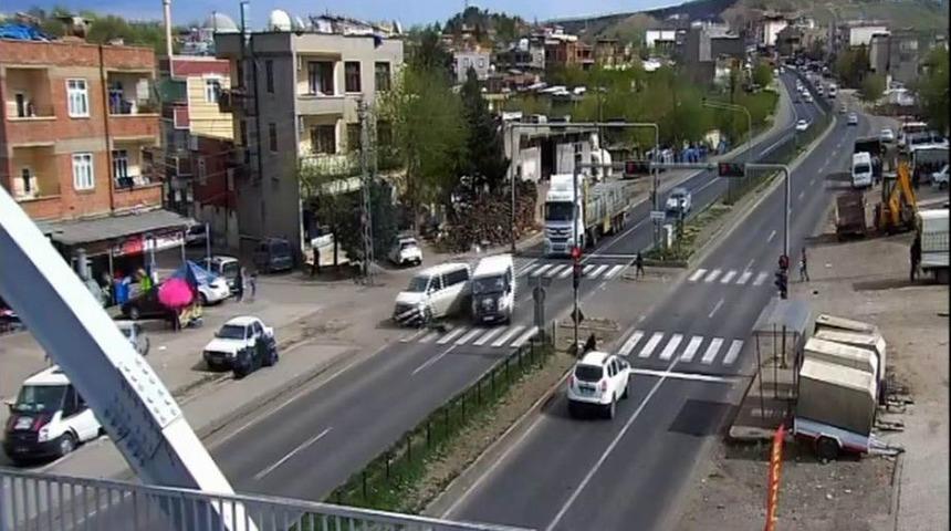 Diyarbakır’da Trafik Kazaları Mobese’ye Yansıdı