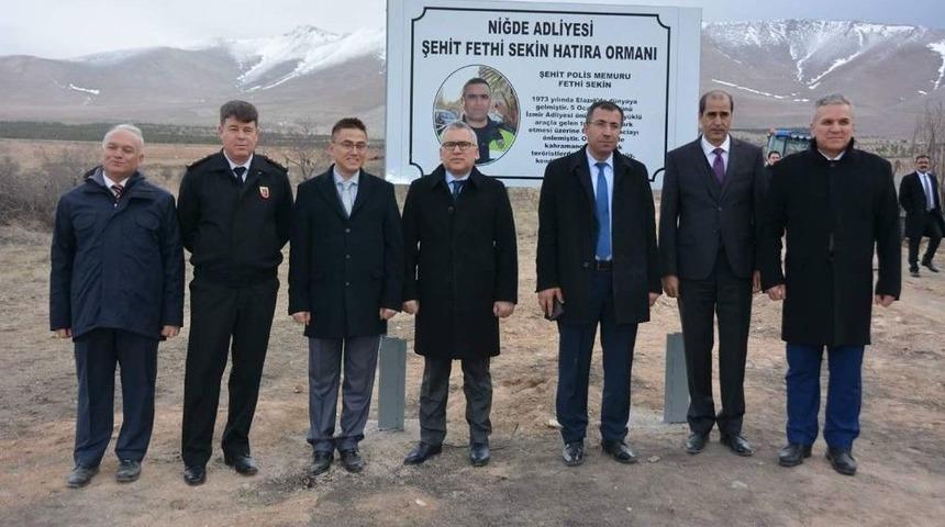 Niğde&rsquo;de Şehit Polis Fethi Sekin Adına Hatıra Ormanı Oluşturuldu