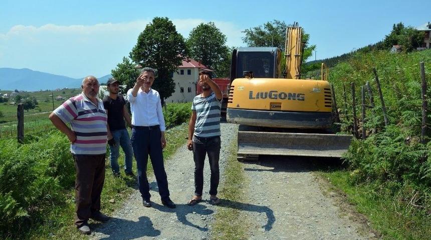 Başkan Kaya, Yol &Ccedil;alışmalarını İnceledi