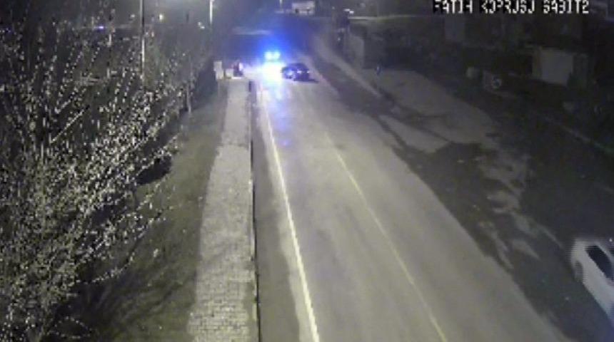 Karab&uuml;k&rsquo;te Kaza Anları Kamerada