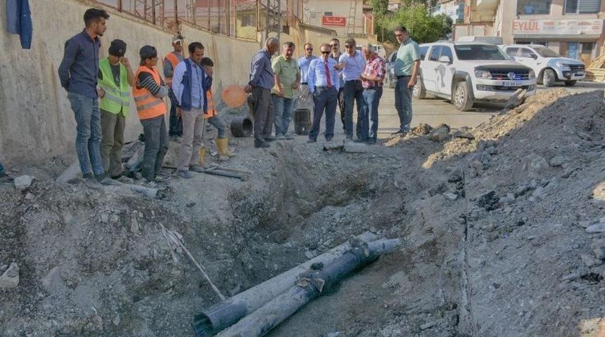 İçme Suyu İnşaat Çalışmaları Sürüyor