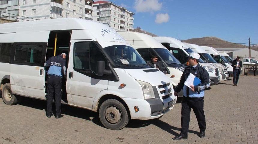 Zabıta Ekipleri Okul Servislerini Denetledi