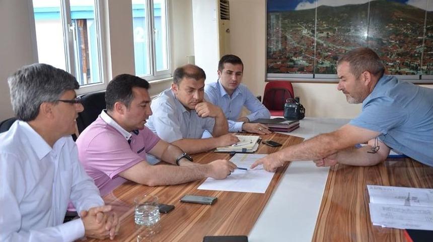 Başkan Bakıcı, Yağmur Suyu Hattı &Ccedil;alışmaları Hakkında Bilgi Aldı