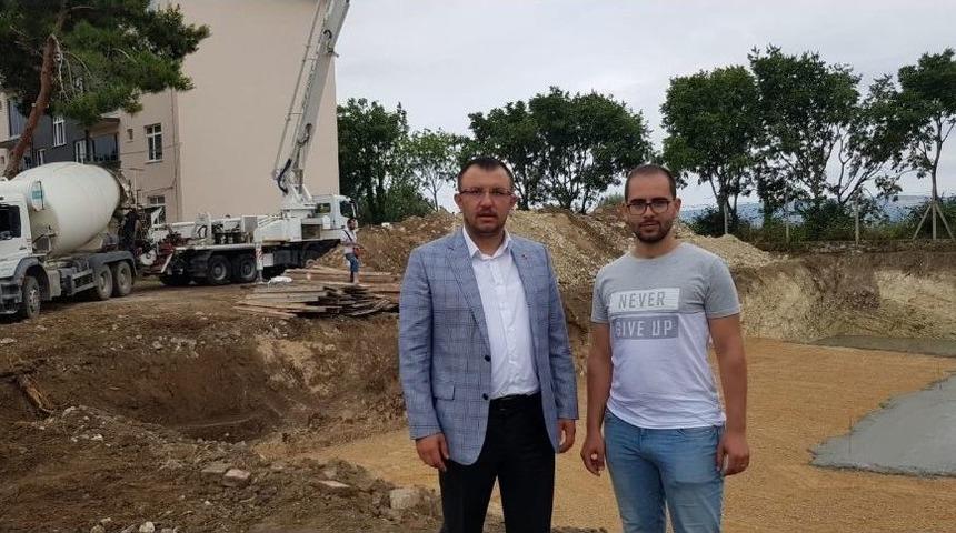 Umurbey Yarı Olimpik Y&uuml;zme Havuzunda &Ccedil;alışmalar Tam Gaz