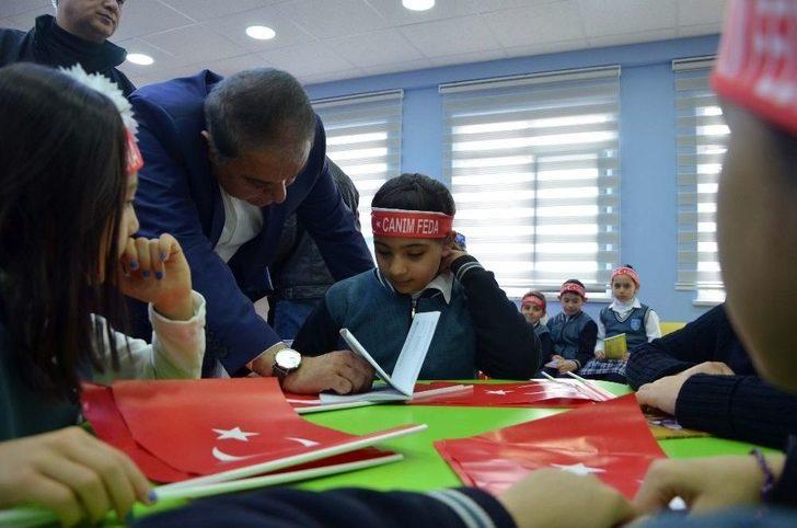 Öğrencilerden Anlamlı Afrin Mesajı G4