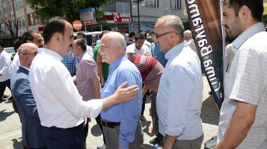 Başkan Altay Sadreddin Konevi Cami&rsquo;nde Vatandaşlarla Buluştu