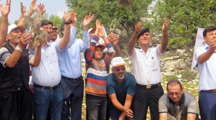 Doğaya 2 Bin Kınalı Keklik Salındı
