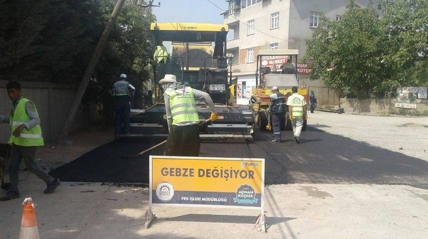 Gebze&rsquo;de Yol Yapım &Ccedil;alışmaları Hız Kazandı