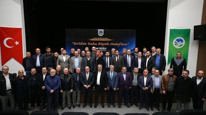 Başkan To&ccedil;oğlu Akyazı İl&ccedil;e Teşkilatıyla Bir Araya Geldi