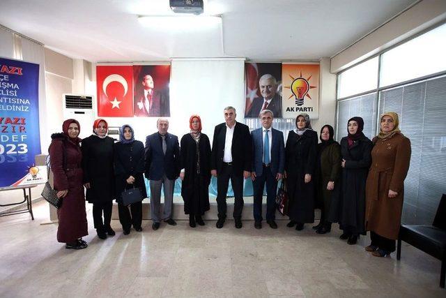 Başkan To&ccedil;oğlu Akyazı İl&ccedil;e Teşkilatıyla Bir Araya Geldi 1