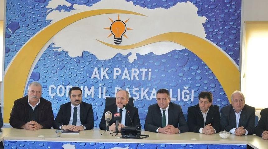 Ak Parti &Ccedil;orum İl Başkanı Mehmet Karadağ;