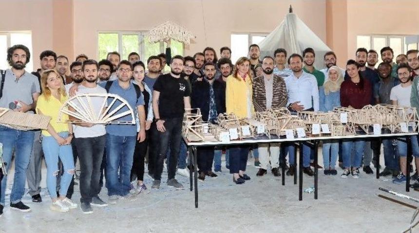 Ga&uuml;n İnşaat M&uuml;hendisliği B&ouml;l&uuml;m&uuml; Ahşap K&ouml;pr&uuml; Yarışması&rsquo;na Katıldı