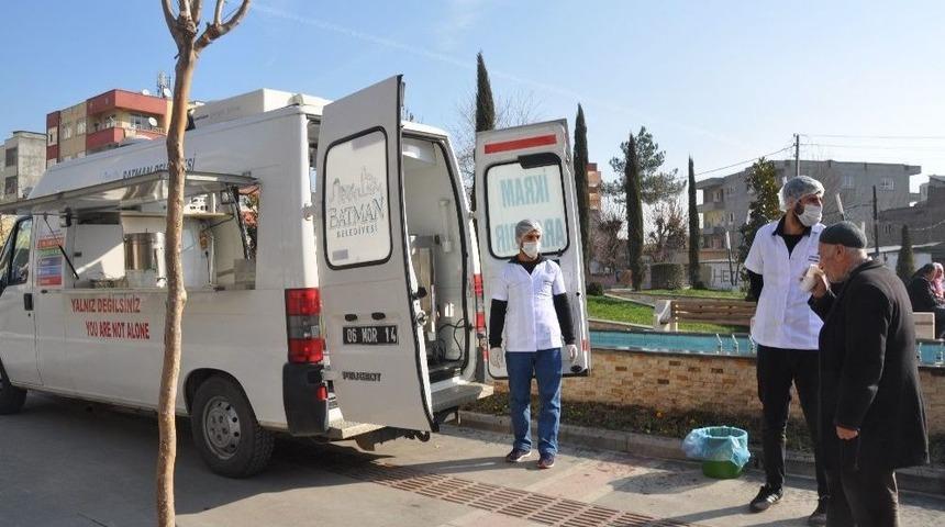 Batman Belediyesi Çorba İkram Aracı Her Yerde