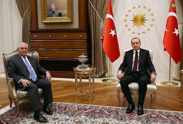 Cumhurbaşkanı Erdoğan, Abd Dışişleri Bakanı Tillerson&rsquo;ı Kabul Etti 1