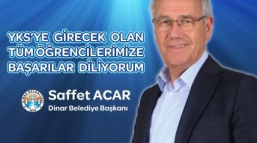Başkan Acar, Yks&rsquo;ye Girecek &Ouml;ğrencilere Başarılar Diledi